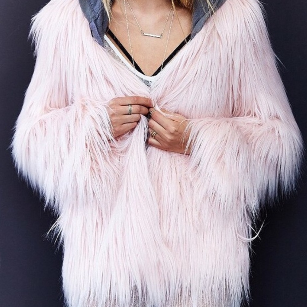 Pink Ladakh Faux Fur Dead Stock Jackets EUC